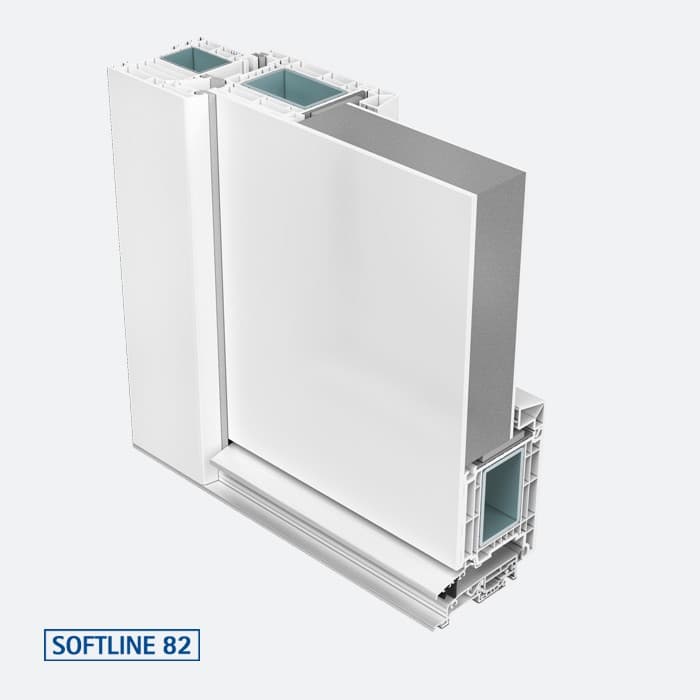 SOFTLINE 82, VEKA Profil für Haustüren aus Kunststoff